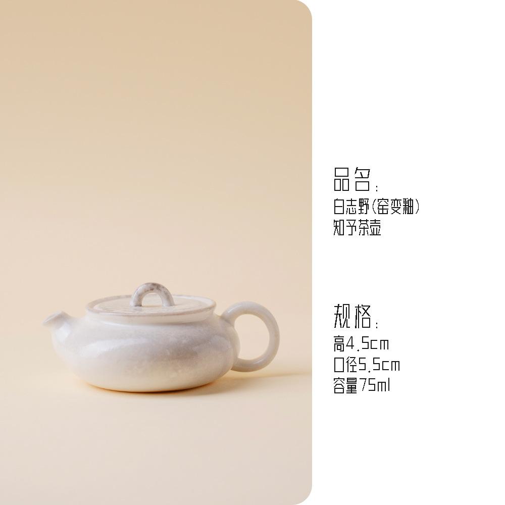 

Kiln-Fired White Kettle Ceramic Teapot Tea Infuser Teapot Yixing Chinese Oolong Pots Brewing Bowl Pot Puer Ceremony Gong Dao Bei