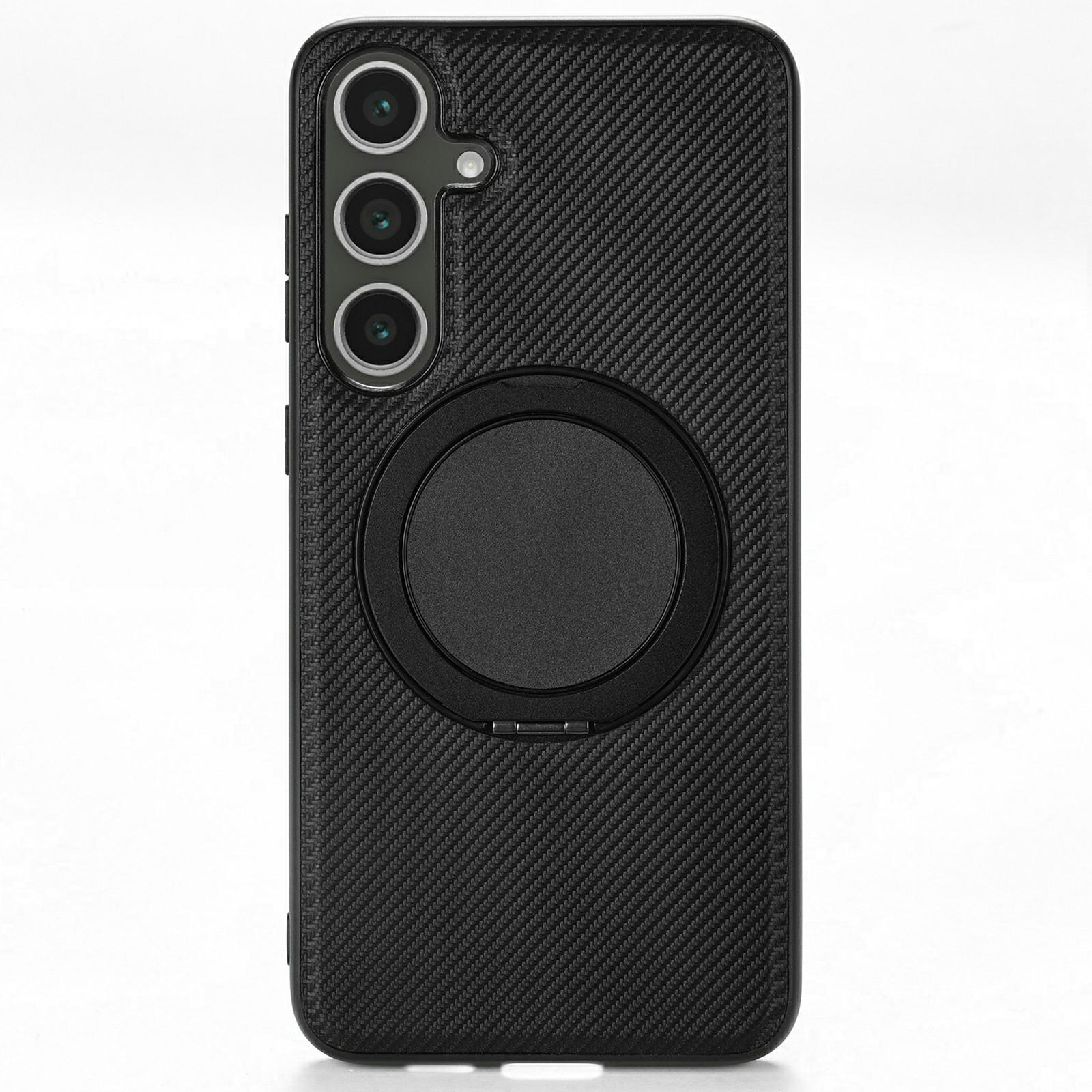 

VILI TCY Series for Samsung Galaxy S25+ Magnetic Phone Case Ring Kickstand PC+TPU Back Cover A