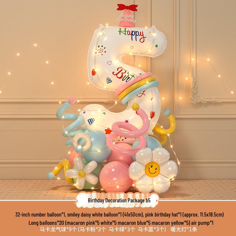 Accessori fotografici per il 3° compleanno del bambino: Palloncini e Decorazioni Numeriche