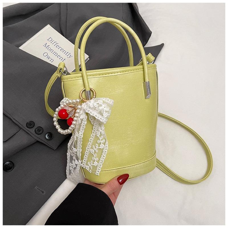 Premium hand bag women's new trendy fashion texture shoulder bag crossbody bucket bag