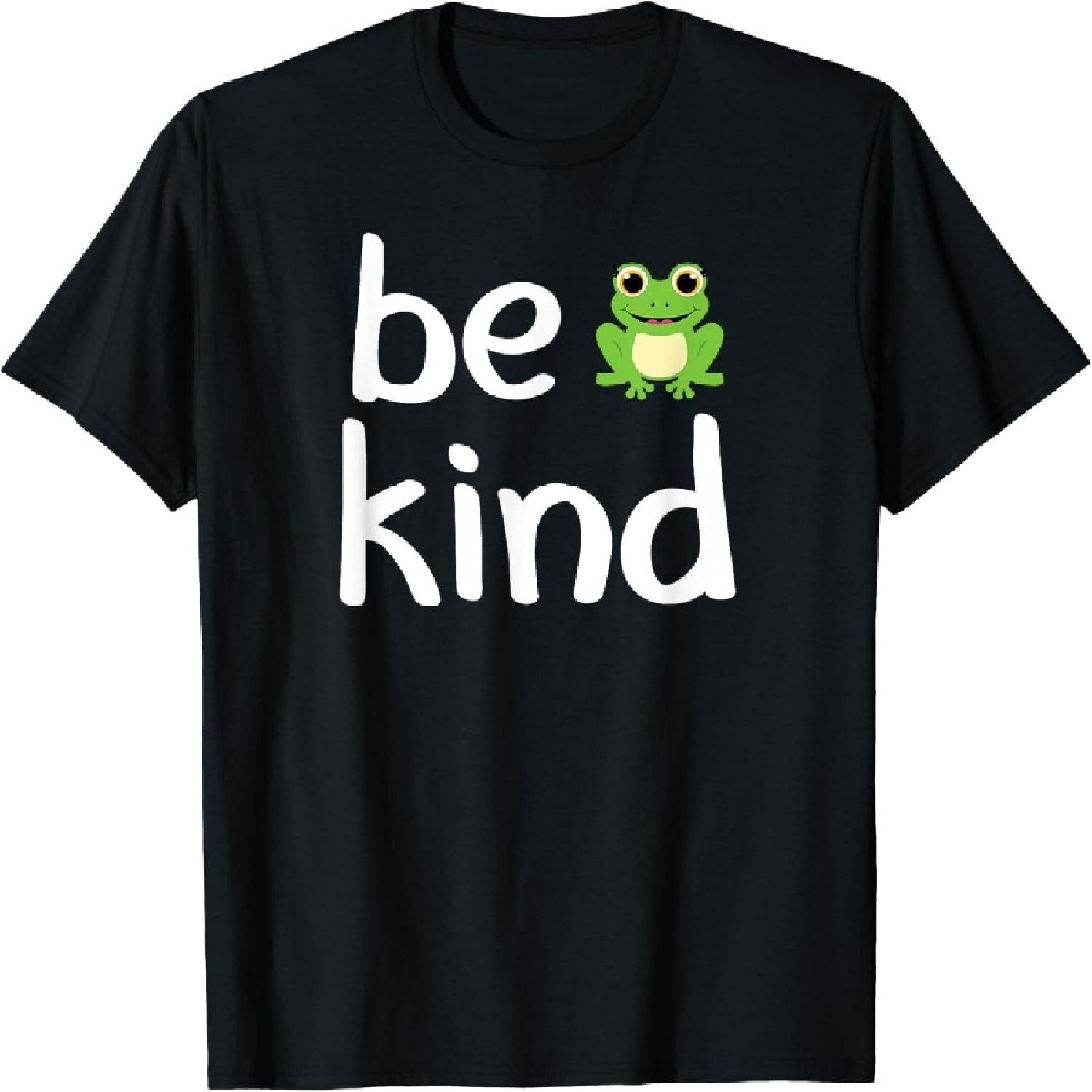 Cute, be kind, Frog, Inspirational, for Family T-Shirt S