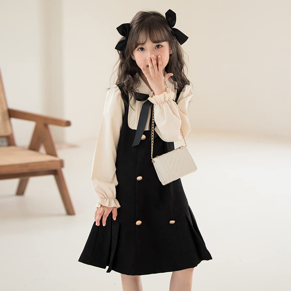 Emfay Long Sleeve Perfect for Entrance and Casual Girls' Dress, Ceremonies, Graduations, Recitals, Weddings, (130)
