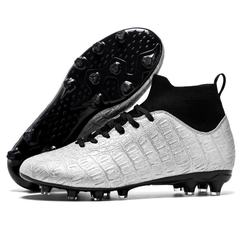 Foreign trade spot football shoes high-top students spikes youth professional game training football shoes