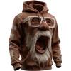 Men's Casual Hooded Sweatshirt - 2024 Autumn/Winter Christmas Collection