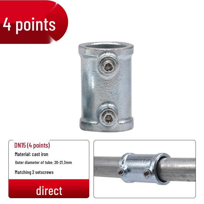 4/6-Point Galvanized Pipe Connectors: No-Weld Sunroom Shelf Couplings