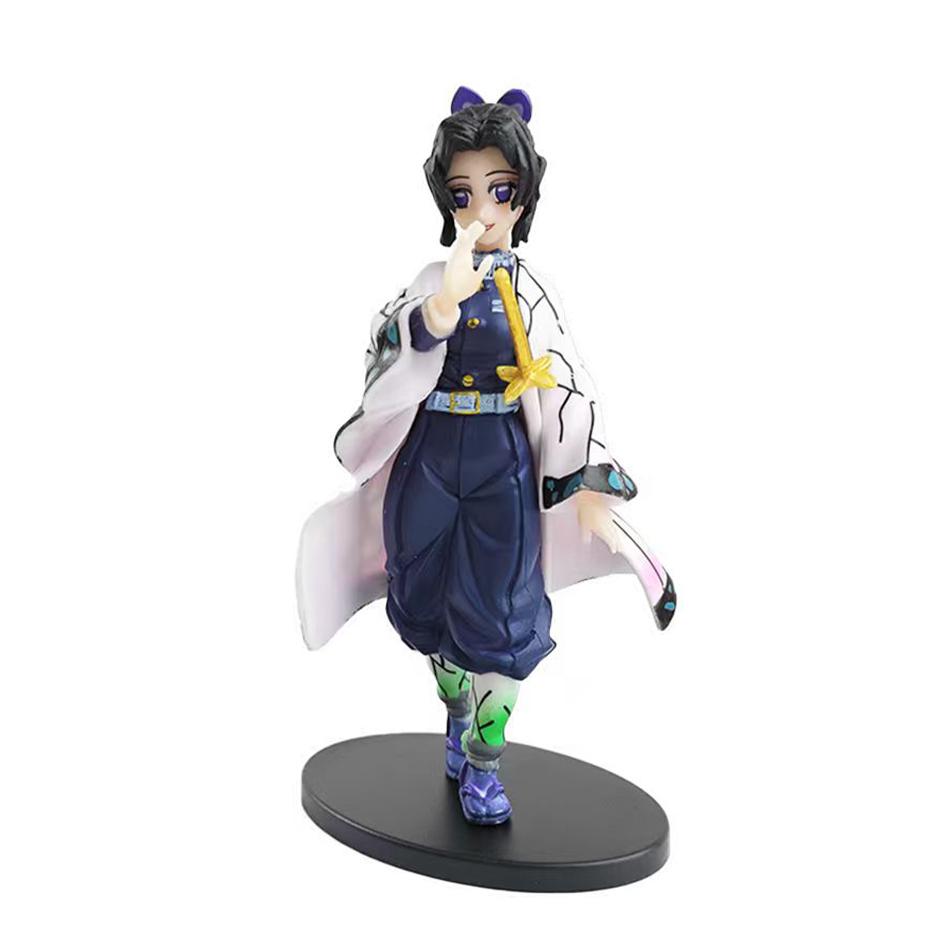 Demon Slayer Kimetsu No Yaiba Action Figure Set - Kamado Tanjirou with Sword Agatsuma Zenitsu And Nezuko as Warrior PVC Model To