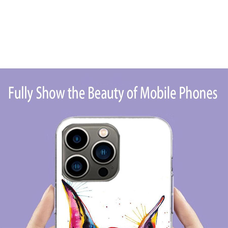 Animal Dachshund Doberman Dog Phone Case For Apple Iphone 16E 16 17 Pro Max Air 15 Pro 14 Plus 12 13 Mini Cover Cute Fun
