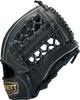 ZETT Weicher Rindsleder Baseballhandschuh für Schwarz Größe BRGB35430 Allround Linkshänder, (1900), 5,