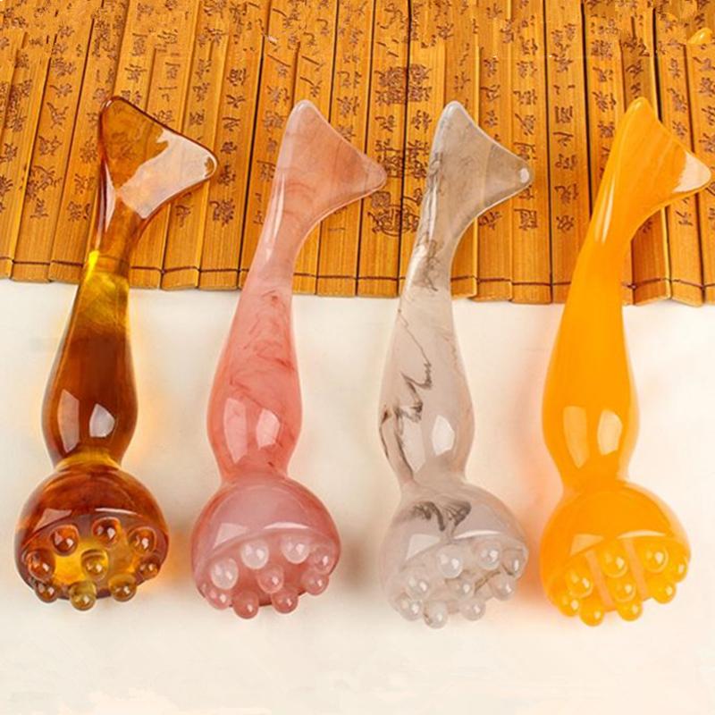 Lotus Seedpod Gua Sha Tool 1Pcs Resin Facial Stick for Relaxing Face Massage and Sculpting Contours