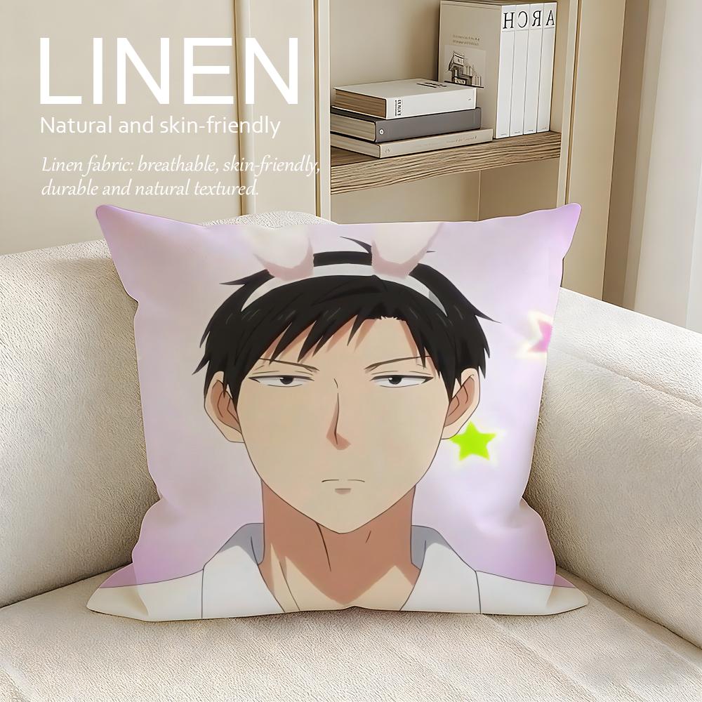 Romance Monthly Girls Nozakikun Housse de Coussin Taie d'oreiller Ensemble Pièces x x Respirant Lavable Housse de Coussin de Canapé
