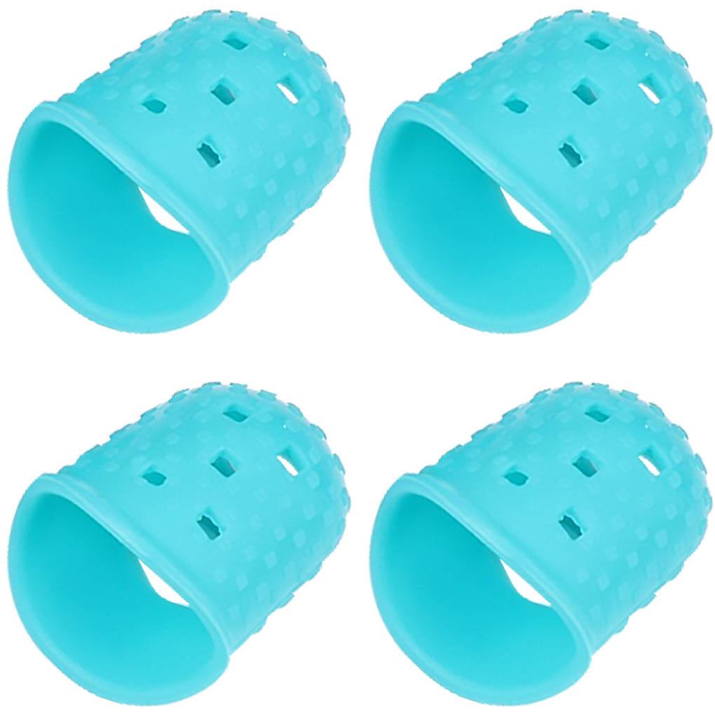 4pc Guitar Playing Left Hand Protector Ukulele Guitar Fingertip Protective Cover