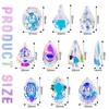 Crystal Glass Prism Pendants AB Color Hanging Suncatcher Accessories Rainbow Maker Ornament Crystal Chandelier Parts 10 Shapes