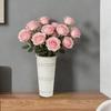 Vasos Metálicos Galvanizados para Floricultura Decoração Rústica de Fazenda Balde de Flores Suporte de Flores de Lata Rústico para Plantas Cortadas Decoração de Casa