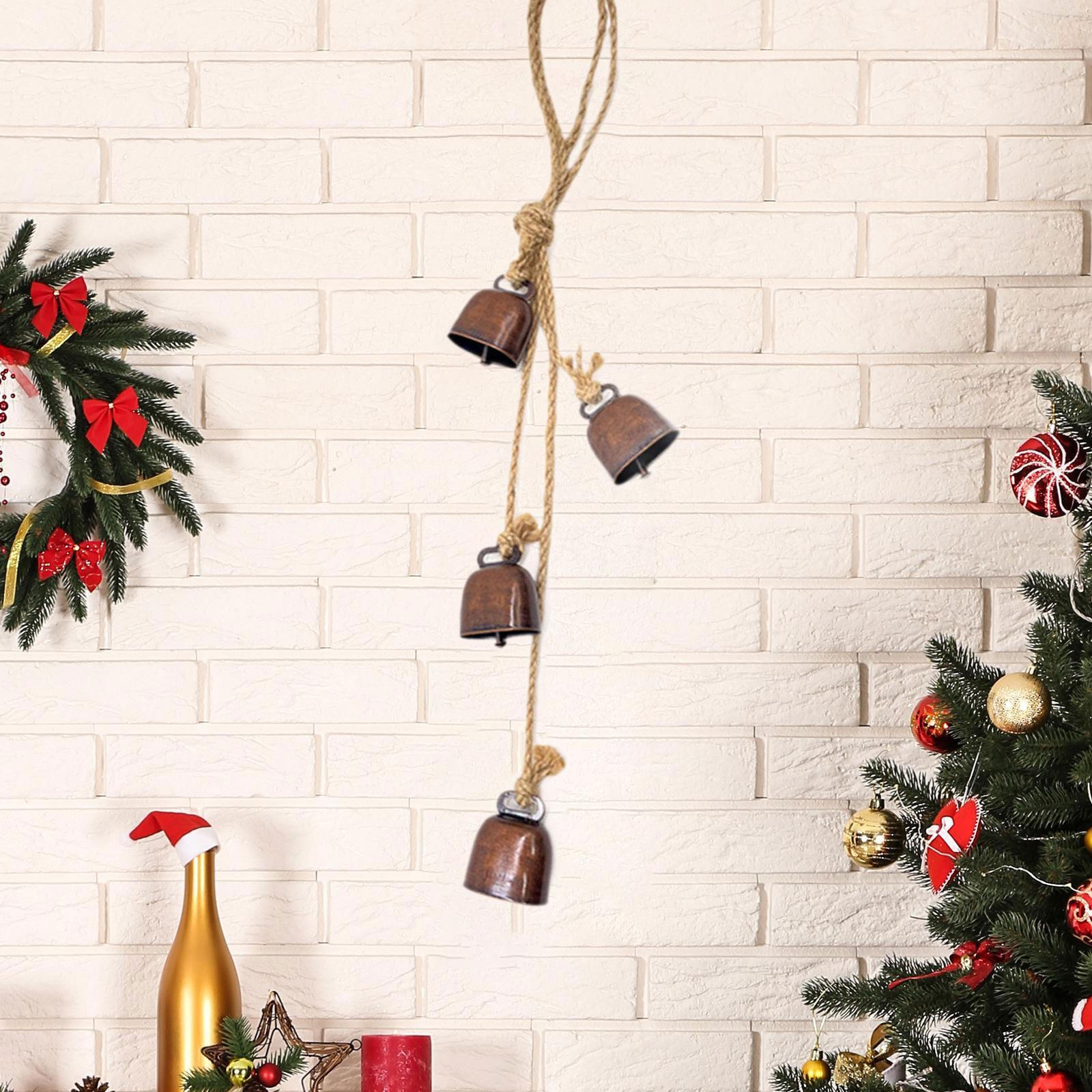 

Колокольчики для украшения елки, настенные подвески, колокольчики ветра для сада и патио Red