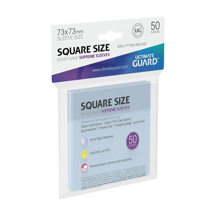 Manches pour cartes - ULTIMATE - Ultimate Protection - Lot de 50 - Dimensions 9,7 x 1,3 x 14,7 cm - Poids 41 g