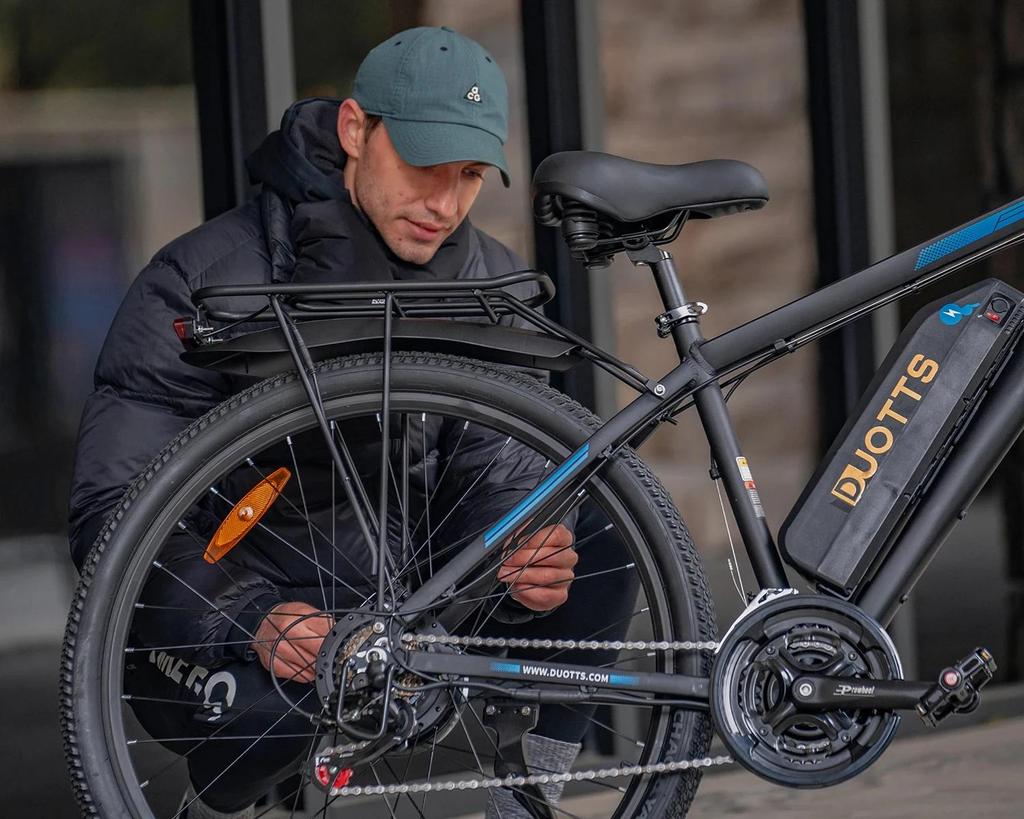 DUOTTS C29 Elektrofahrrad 750W bürstenloser Motor E-Bike 29*2.1 aufblasbare Reifen mit Shimano 21-Gang-Getriebe 15AH Akku für 50-60 km