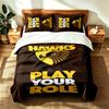 Hawthorn Hawks (1) 3-teiliges Set, geeignet für Schlafzimmer, weich und bequem, ein ideales Geschenk für Familie und Freunde. Enthält eine Bettdecke und zwei Kissenbezüge.