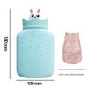 Bear Palm Silicone Hot Water Bag Water Injection Mini Small Size Portable Microwave Oven Heating Belly Cute Hot Water Bag