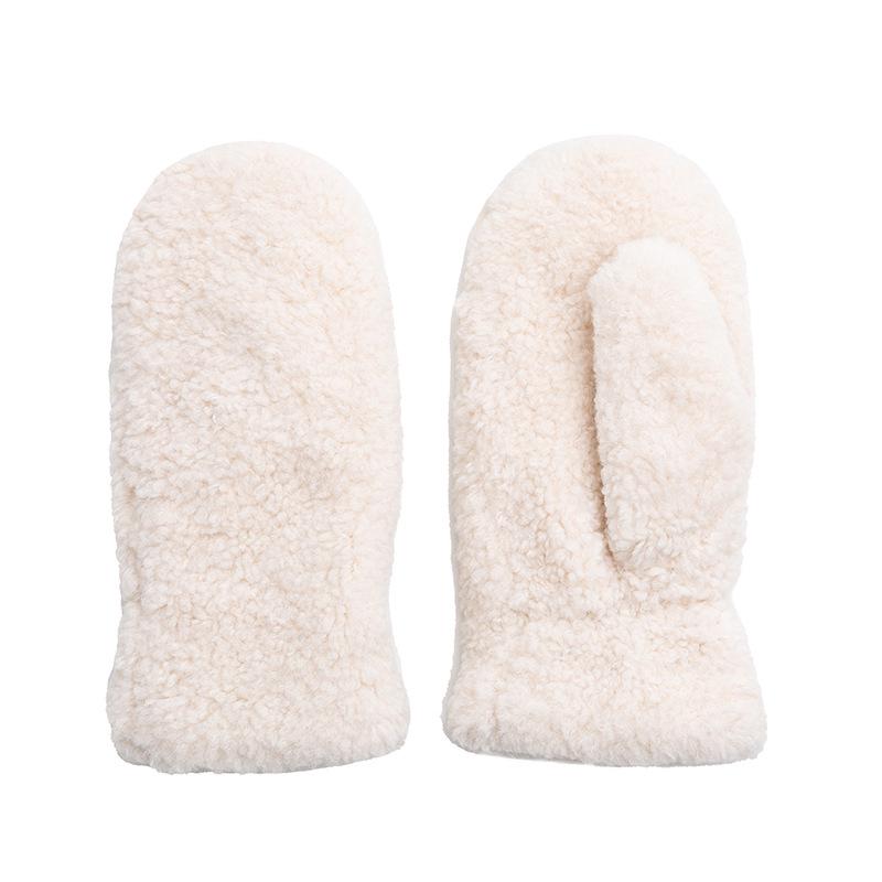 Women s Imitation Lamb Wool Cycling & Ski Gloves - Warm Autumn/Winter Sports Accessory One Size