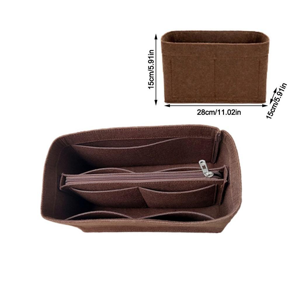 Plstěná vložka do tašky, vícekapesní, velkokapacitní úložná taška se zipem, vnitřní taška pro LV Speedy25/30/35/Gentlewoman