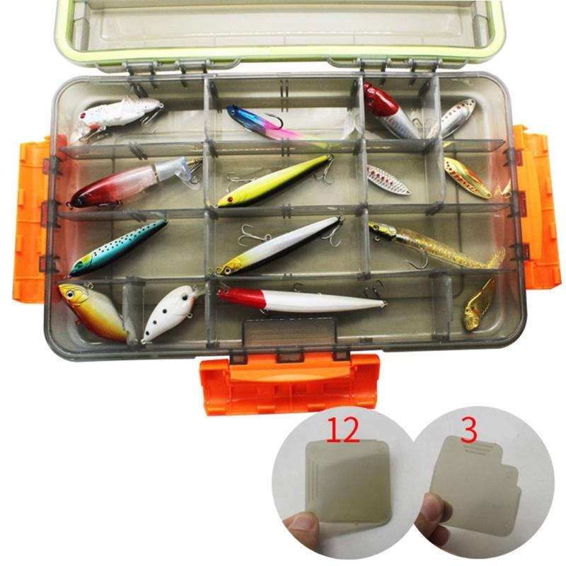 Fishing Box Waterproof Plastic Fishing Lures Box Lures Hook Minnows Baits Storage Case Multifunctional Fishing Tool