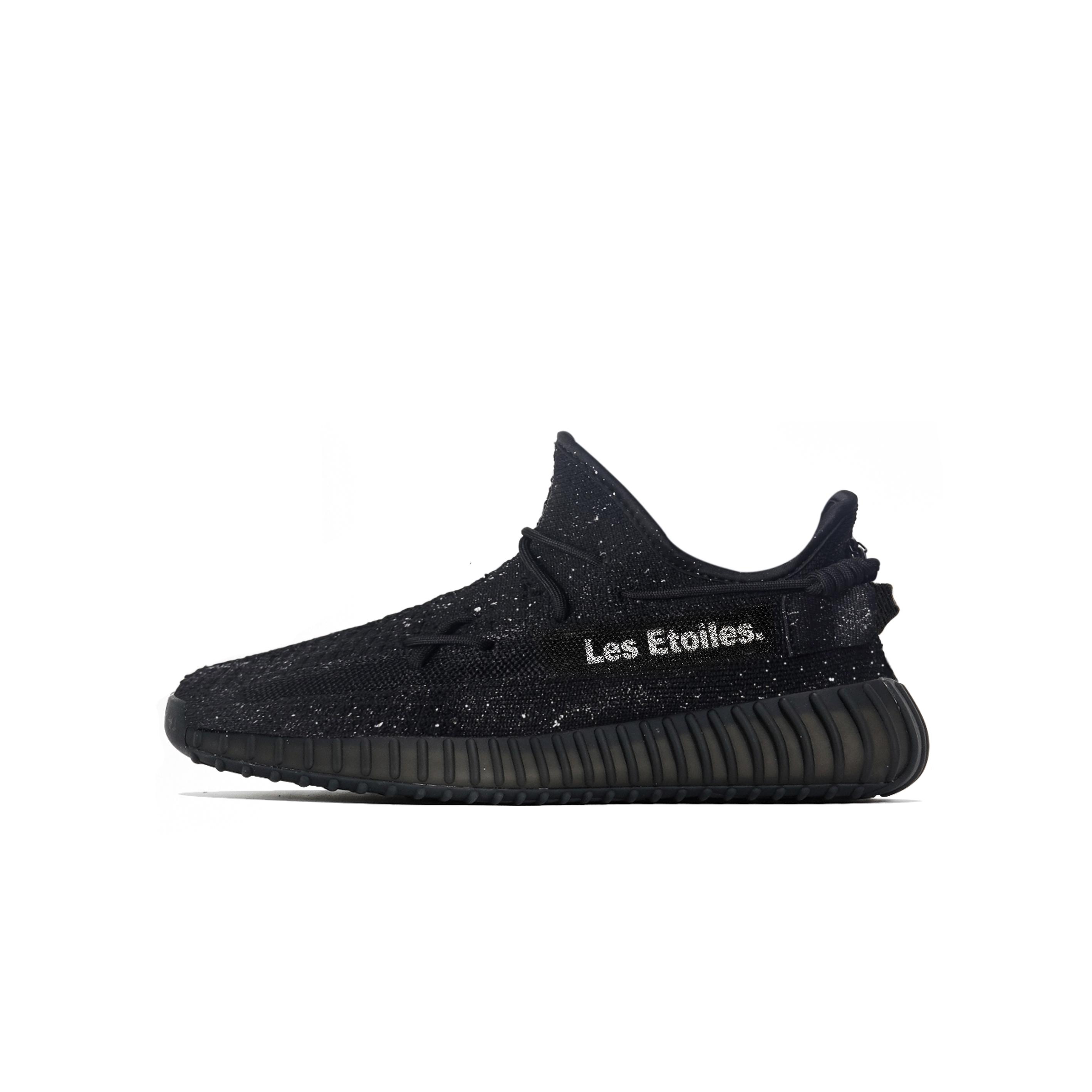 

Adidas Originals Yeezy Boost 350 V2 Low top Casual Shoes Unisex Black Silver HQ4540(team470-) 36⅔