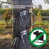 1 conjunto de pontas anti-rato, pontas de aço inoxidável para repelir pássaros com amarras, defletor de esquilos com pontas para controle de pombos e gatos em árvores, cercas e alimentadores de pássaros