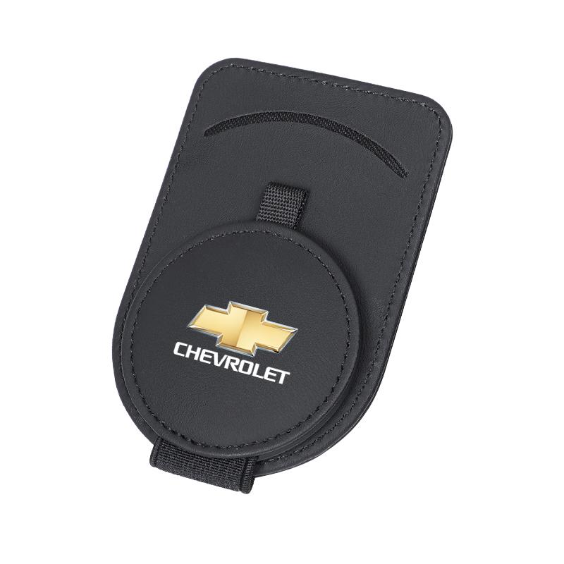 

Leather Car Glasses Clip Sunglasses Box Sun Visor Eyeglasses Card Holder For Chevrolet CRUZE Spark Captiva Tracker Epica SS Sail