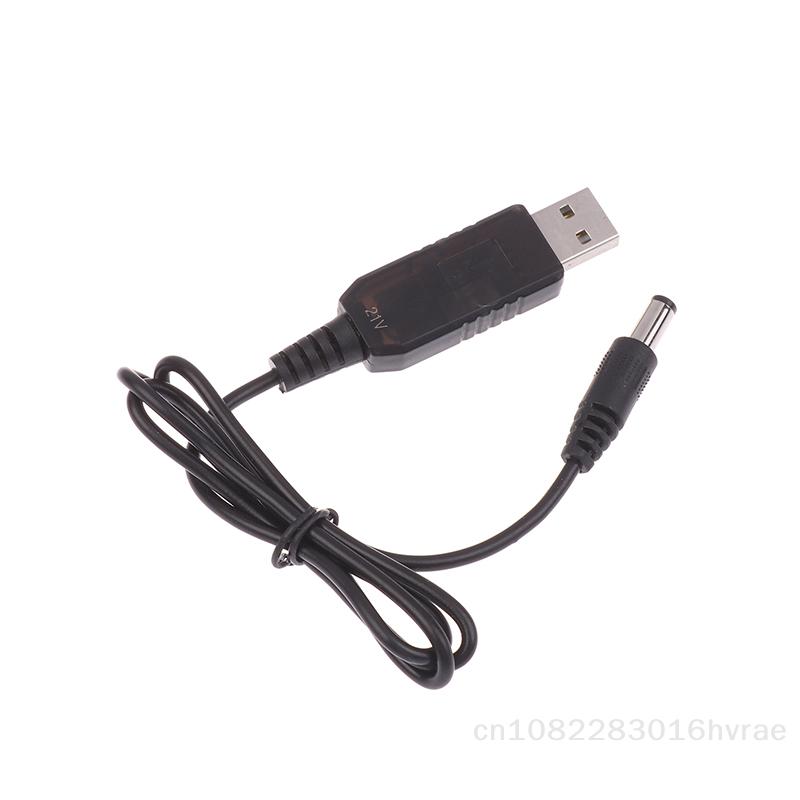 5V to 21V Boost Charger Cable - USB to DC Converter Cable for Lithium Battery Packs