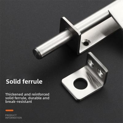 Easy To Use 304 Stainless Door Bolts Catch Lock Heavy Duty Anti-theft Door Buckle Hasp Safety Thickened Door Lock Buckle Cabinet