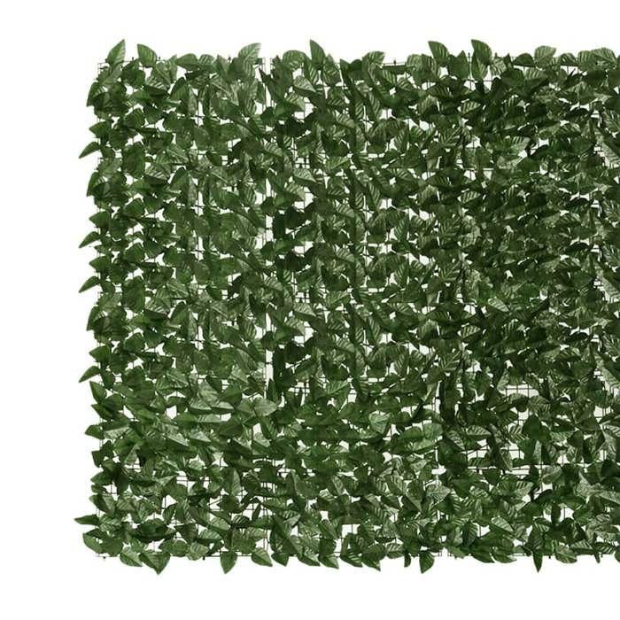 VidaXL Balcony Privacy Screen with Leaves, Artificial Fence, Privacy Fence, Garden Screen Terrace Patio Courtyard, 3216424