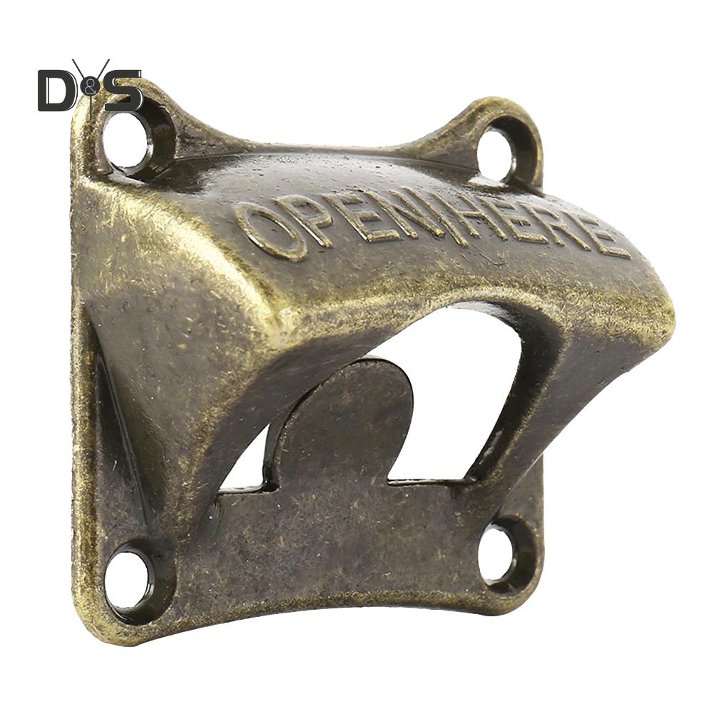 Bronze Wall Mounted Wine Beer Soda Bottle Cap Opener Bar Accessories