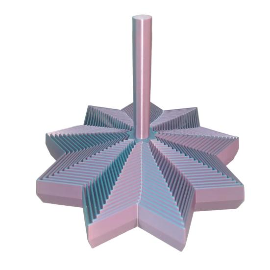 

3D Printed Expanded Fidget Star with Handle Fractal Hexagon Sensory Toy Stress Anxiety Relief Expandable Spiral Honeycomb Fidget Toy G