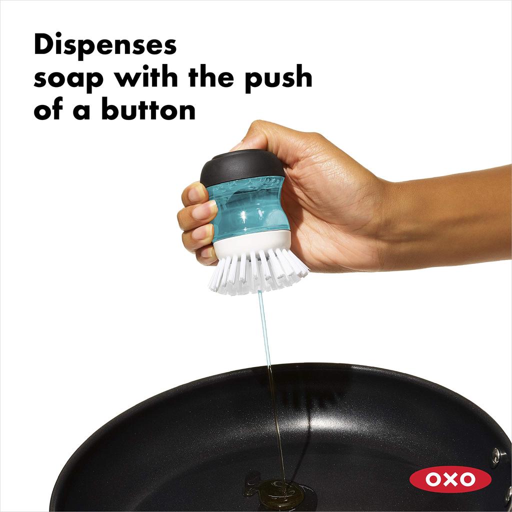OXO Kitchen Brush One Push Detergent Comes Out Palm Brush