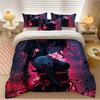 2/3pcs Dark Anime Girl Print Duvet Cover Set Duvet Cover and Pillowcases Included - Perfect for Bedroom Bedding 1 Duvet Cover