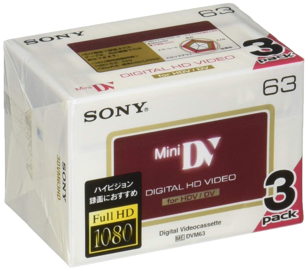 

Кассета Sony Mini DV 3DVM63HD