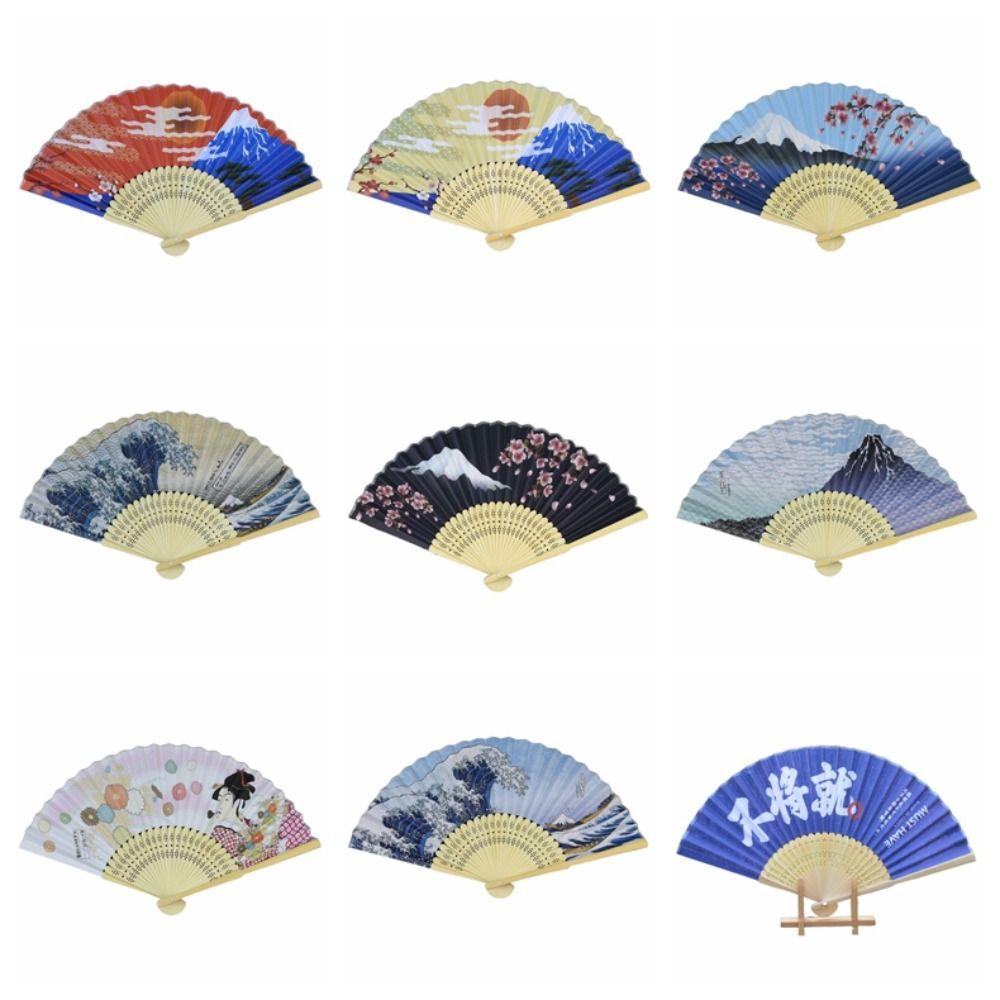 Bamboo Props Fan Bamboo Handle Fan New Folding Fan