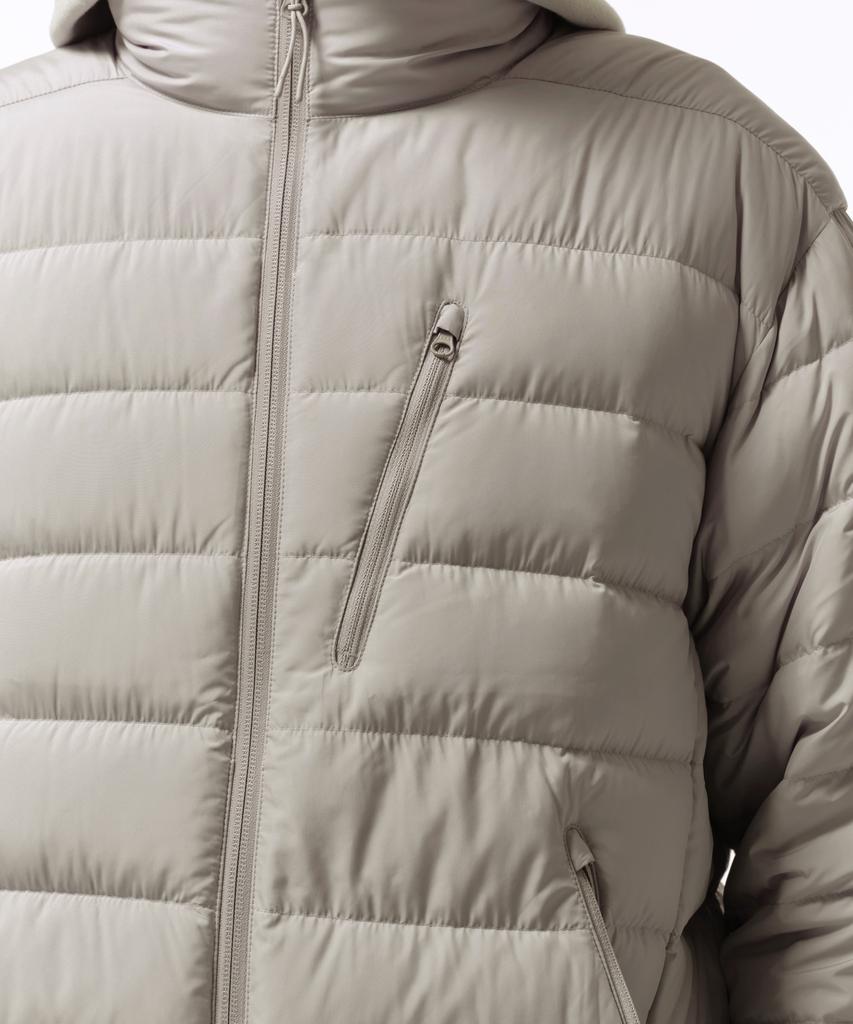 Musinsa Standard [City Leisure] High-Neck Light Down Jacket [Dusty Beige]
