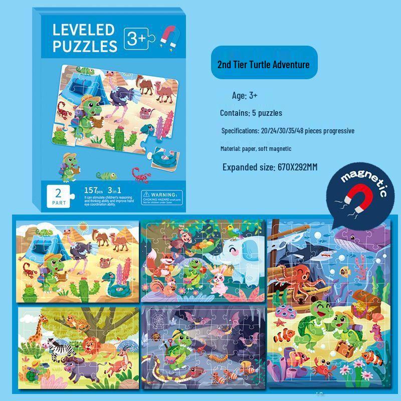 Chengchen Magnetic Princess Puzzle - Turtle Adventure