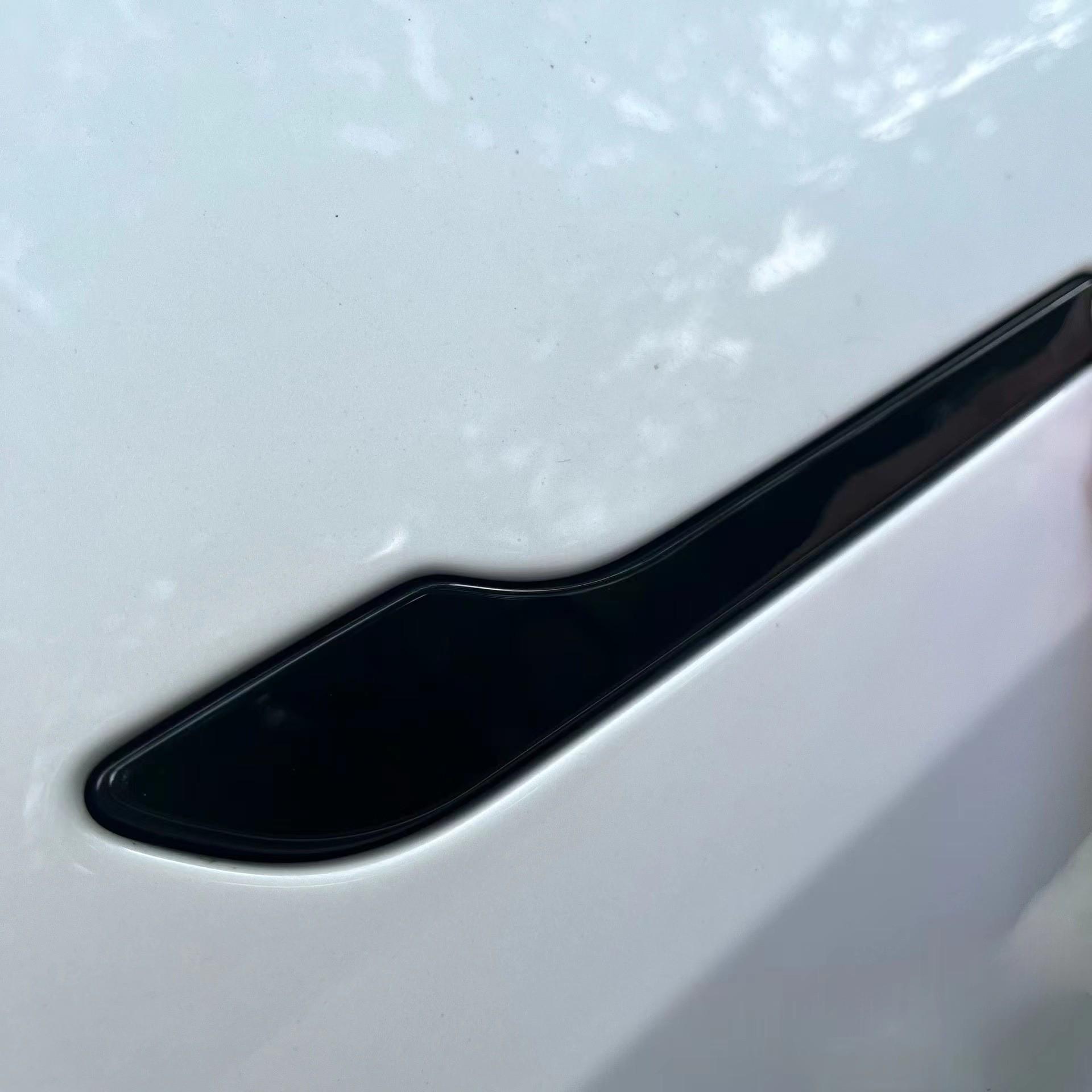 Декоративная наклейка на ручку двери Tesla Model Y/3 из нержавеющей стали, яркая полоса на кузов автомобиля.