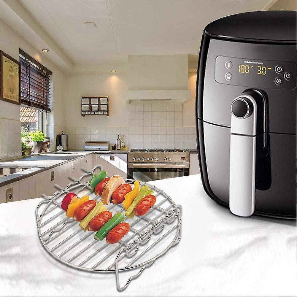 Heißluftfritteusen-Zubehör-Set, Mehrzweck-Doppelschicht-Gestell mit Spieß, Kompatibel für XL Power Airfryer Philips