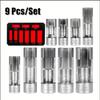 9pcs 10-22mm Oil Pipe Car Wrench Removal Tool Kit Oil Pressure Sending Unit Removal Kit Oxygen Sensor Wrench Removal Tool