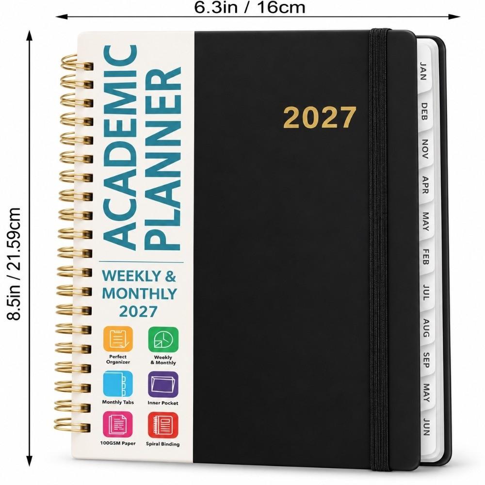 A5 A5 Size Weekly Monthly Agenda Coil Binding A5 Organizer Yearly Planner Task Arrangement