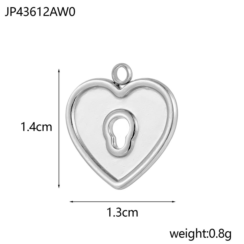 Elegant Stainless Steel Gold Plated Heart Love Cross Shell Starfish Oil Drop Pendant Charms for DIY Jewelry Making Women