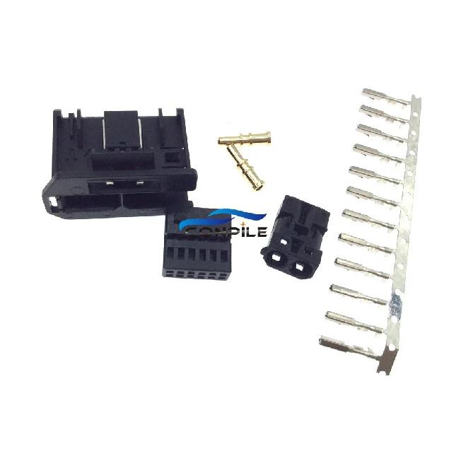 12pin terminal for BMW full LCD trument adapter plug shell ASD power amplifier fiber plug shell for TOPHIFI fiber connector