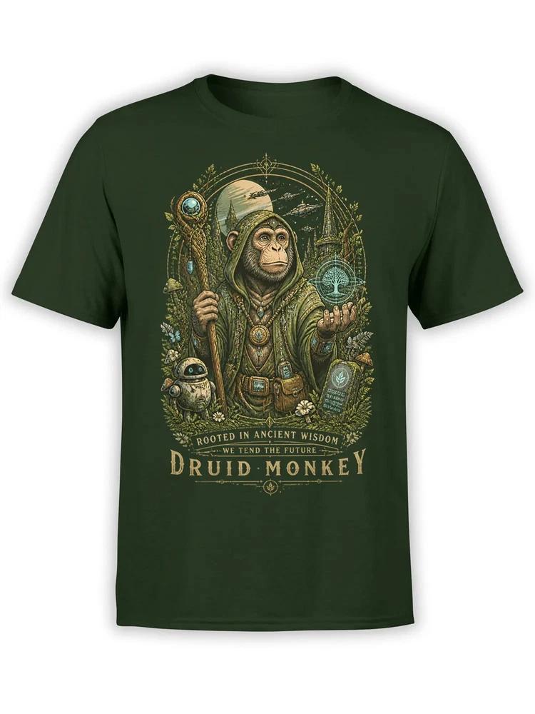 Druid Monkey Fantasy TShirt Unisex S