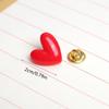 Red Heart Shape Enamel Pins Sweater Shawl Pins Heart Shape Lapel Pins for Shawls