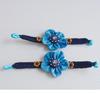 Yunnan Dali Handgefertigtes Ethnisches Batikstoff-Armband - Blau & Weiß Reiseschmuck