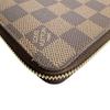 Louis Vuitton Damier Zippy Wallet N60015 Long Wallet Purse Zip Around Ebene Used
