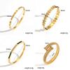 Vintage Zircon Stainless Steel Bracelet For Women With Open Clasp Jewelry Accessory